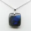 Ciondolo in pietra di labradorite quadrata - 1