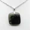 Ciondolo quadrato in labradorite naturale - 2