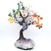 Albero minerale con base in ametista e foglie composte da vari minerali - 3