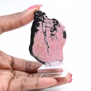 Fetta di Rodonite per uso decorativo