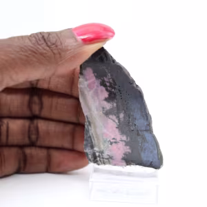 Fetta autentica di pietra di Rodonite