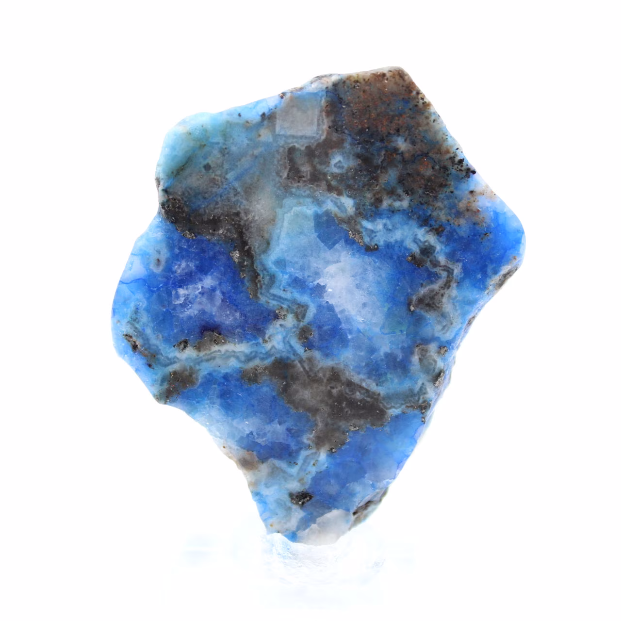Fetta di Azurite Malachite per collezione di minerali