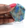 Fetta di pietra di Azurite Malachite per collezione e creazione - 4