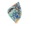 Fetta lucidata di Azurite Malachite minerale grezzo di qualità - 3
