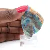 Fetta lucidata di Azurite Malachite minerale grezzo di qualità - 4