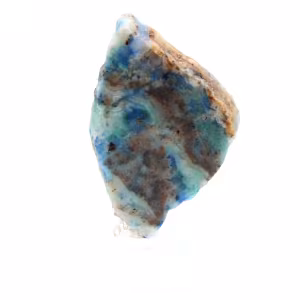 Fetta lucidata di Azurite Malachite minerale grezzo di qualità