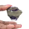 Fetta di Fluorite e Pirite per collezione di minerali - 0