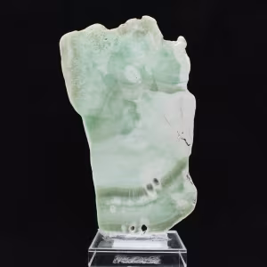 Fetta naturale di Aragonite verde per decorazione
