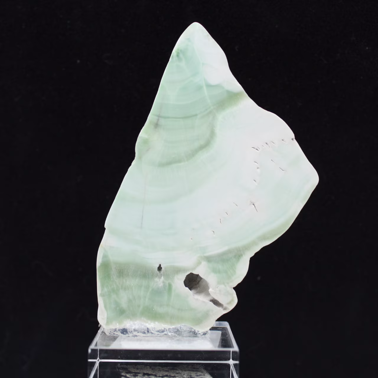 Fetta naturale di Aragonite verde per decorazione