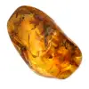 Ciottolo giallo ambrato per decorazione e campione scientifico - 0