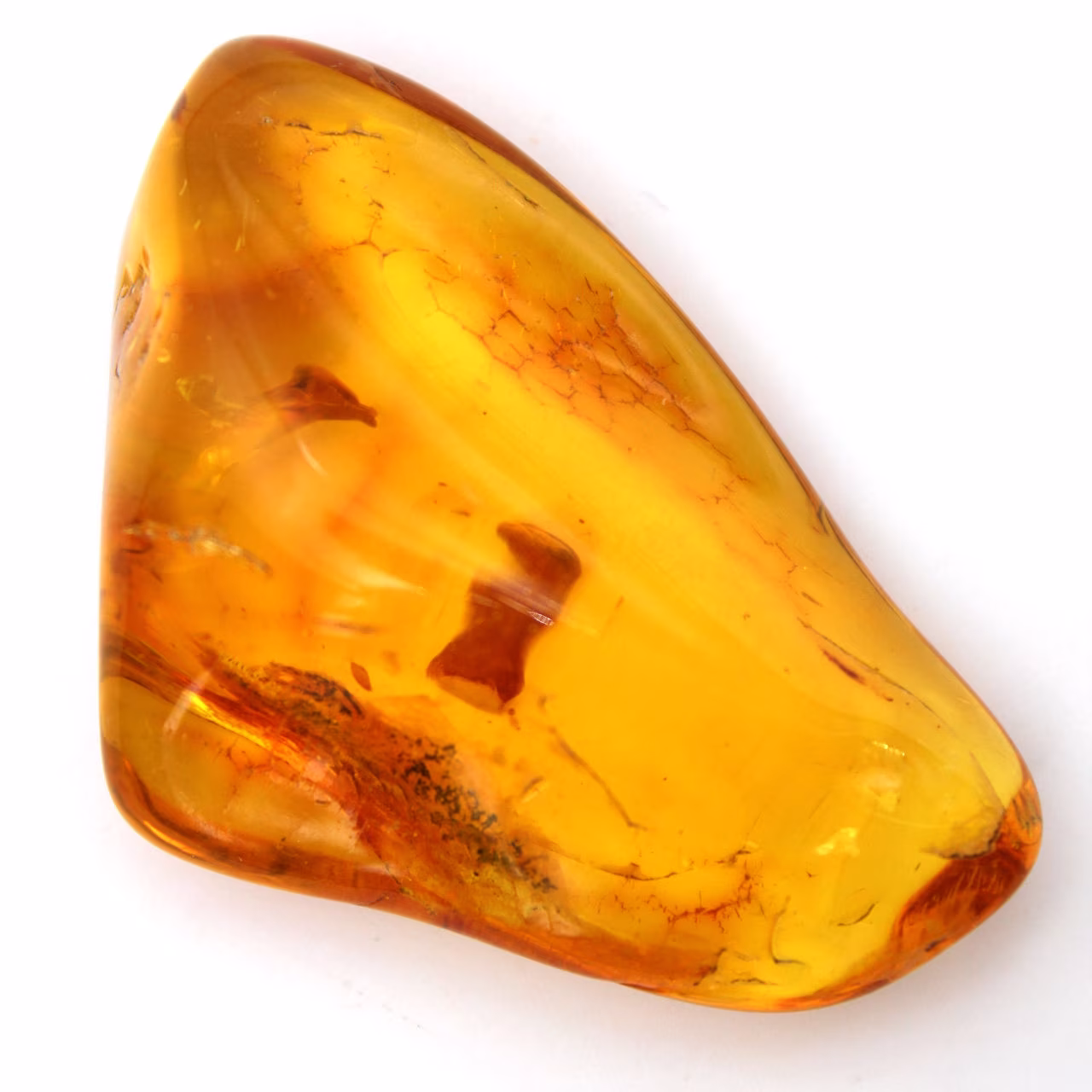 Ambra baltica gialla – Ciottolo lucidato, oggetto decorativo