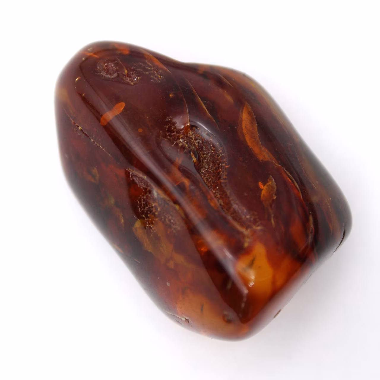 Ciottolo di ambra lituana lucidata - Lucentezza naturale e calda