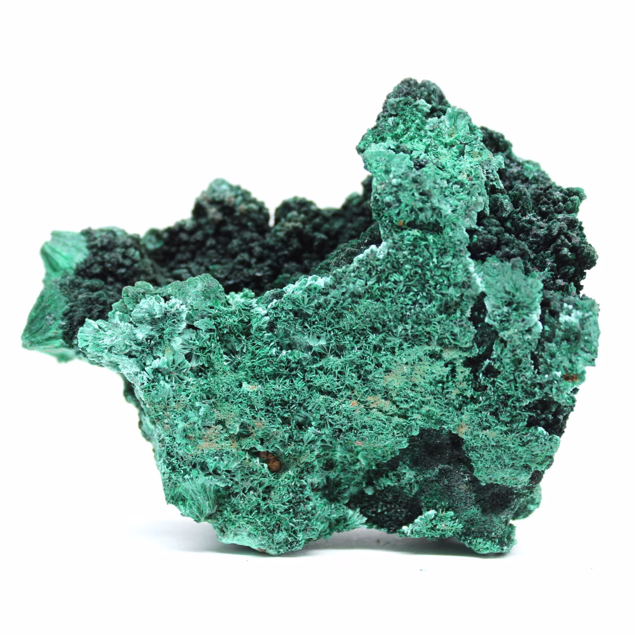 Malachite fibrosa grezza