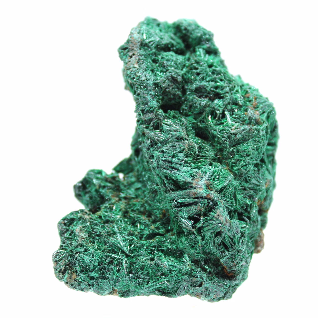 Pietra di malachite fibrosa autentica
