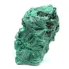 Pezzo di malachite fibrosa grezza - 4