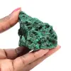 Pezzo di malachite fibrosa grezza - 1