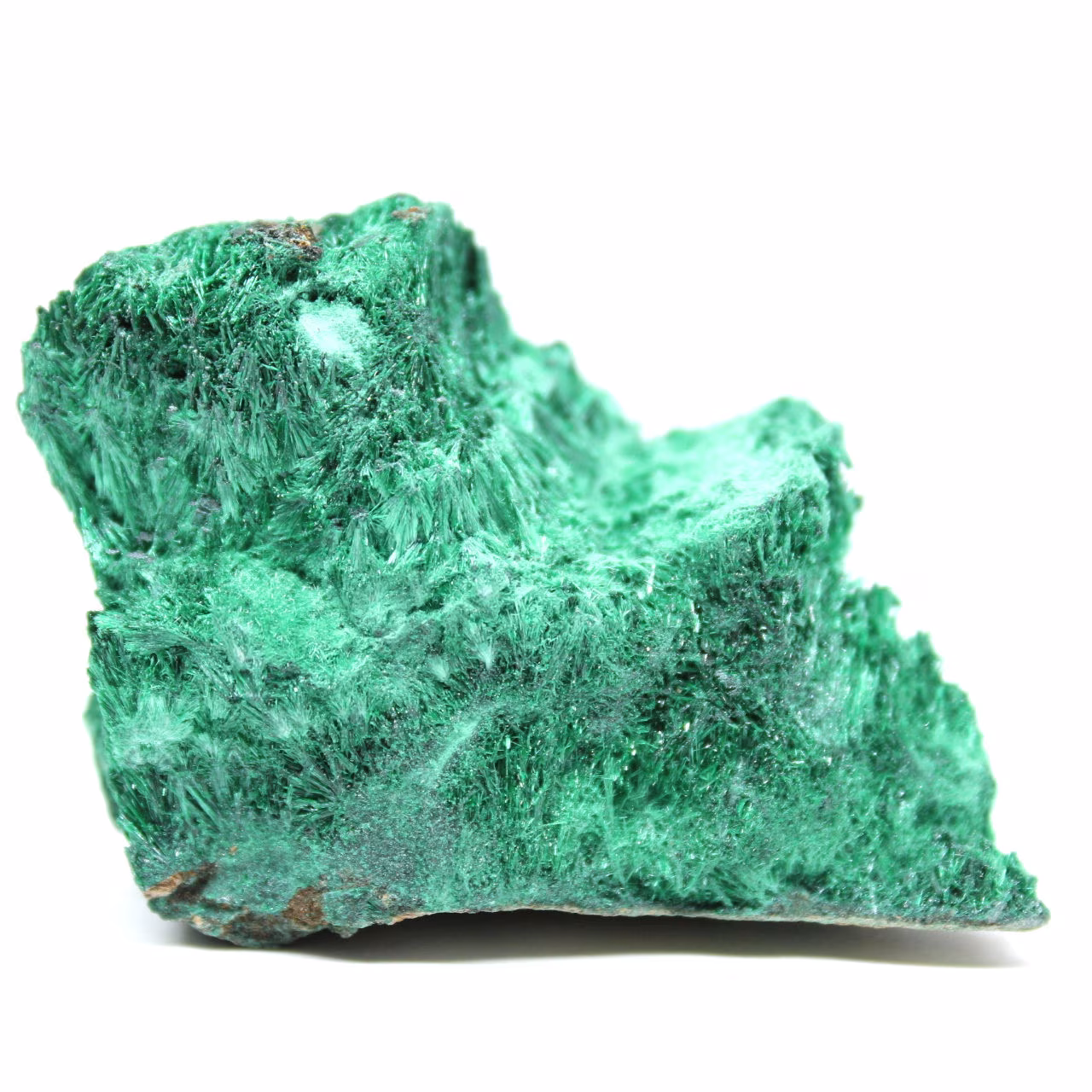 Malachite fibrosa grezza