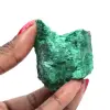 Malachite fibrosa grezza - 1