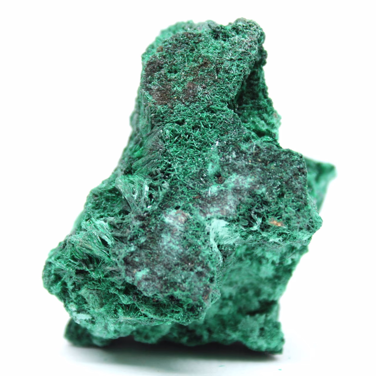 Malachite fibrosa grezza