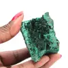 Cristallo di malachite fibrosa grezza - 1