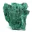 Cristallo di malachite fibrosa grezza