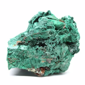 Malachite fibrosa grezza