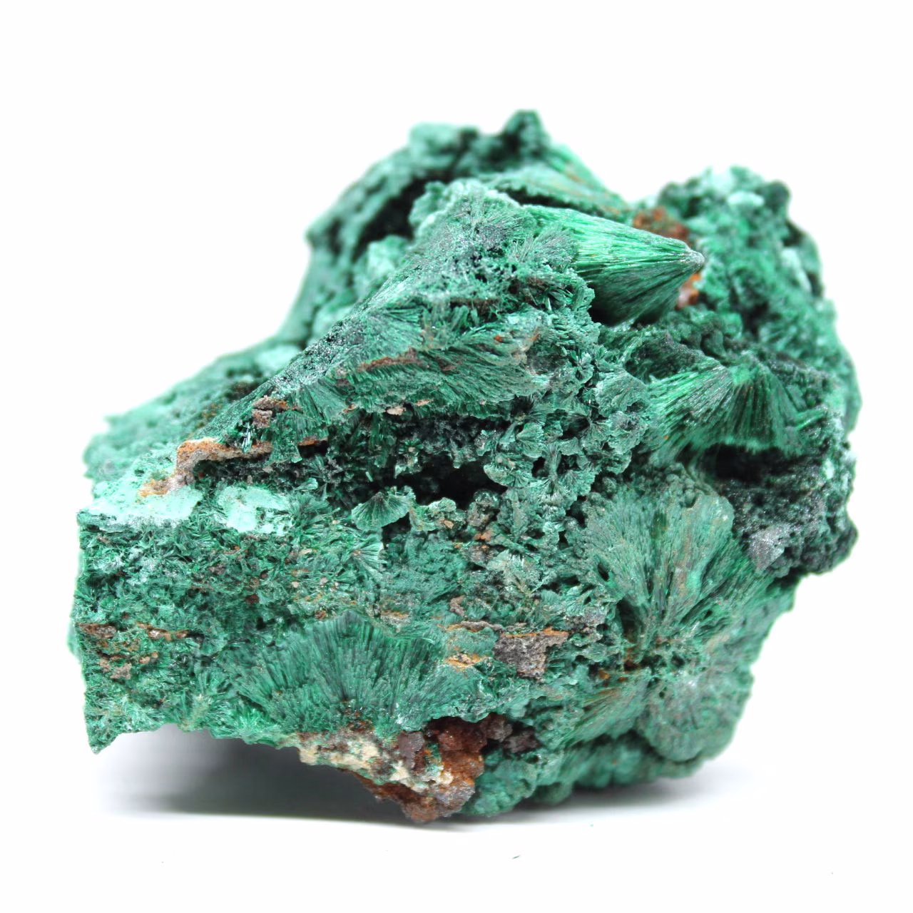 Malachite fibrosa grezza