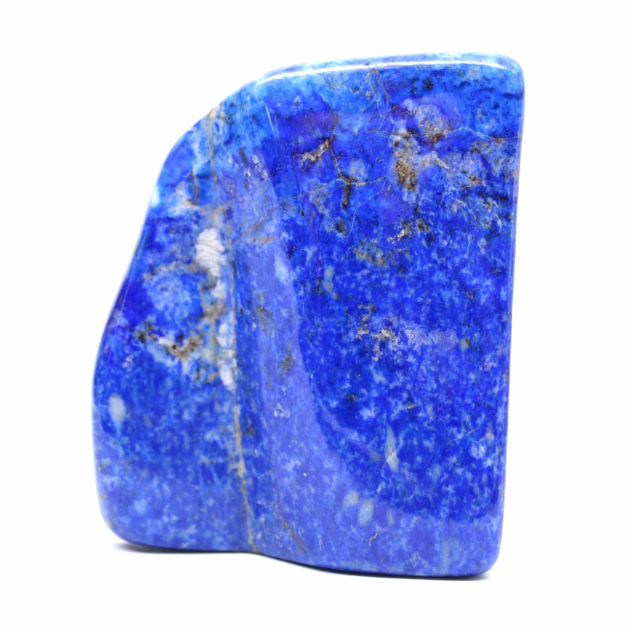 Ornamento di lapislazzuli blu intenso a forma libera
