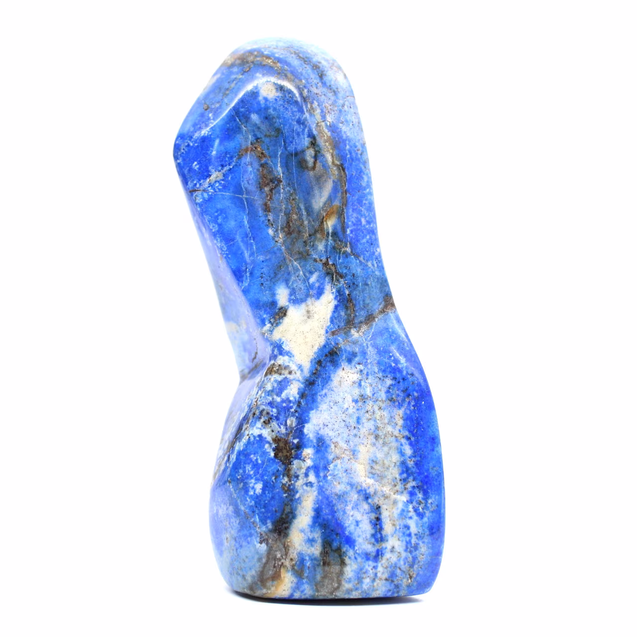Ornamento minerale di lapislazzuli blu intenso dall'Afghanistan