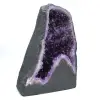  Geode di ametista brasiliana unica di alta qualità con base stabile - 5