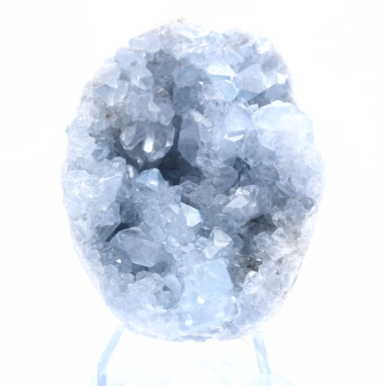 Formazione di cristalli di celestina blu Madagascar