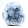 Geode decorativa di celestina blu del Madagascar - 0