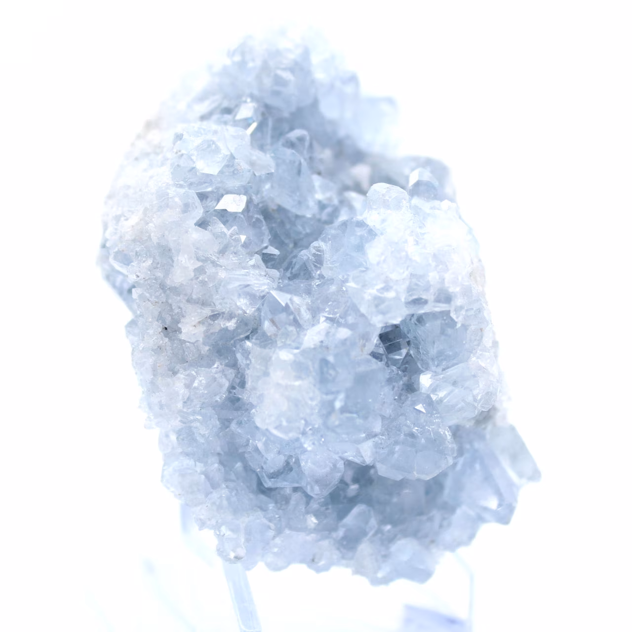 Cristalli naturali di celestina blu del Madagascar