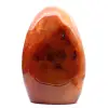 Corniola lucida XXL Madagascar - Pietra decorativa rosso-arancio autentica (ornamento) - 0