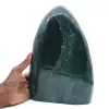 Grande pietra decorativa Diaspro verde lucidato, minerale del Madagascar - 0