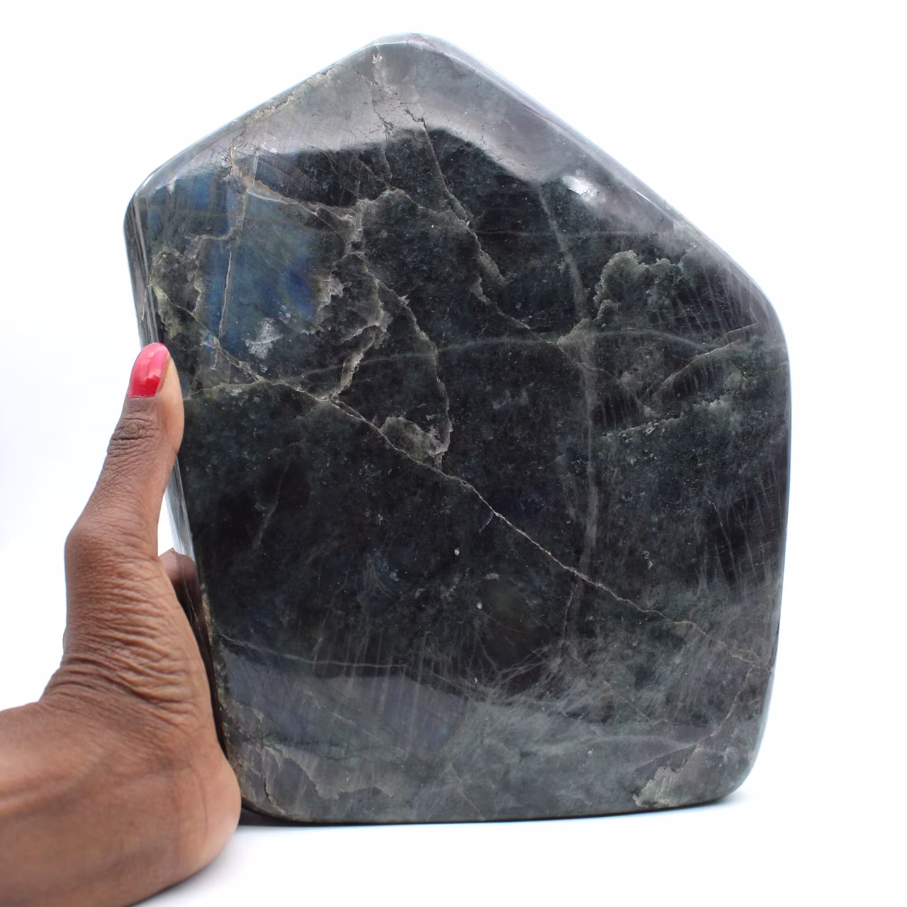 Labradorite lucidata, minerale ornamentale XXL, pezzo da collezione, Madagascar