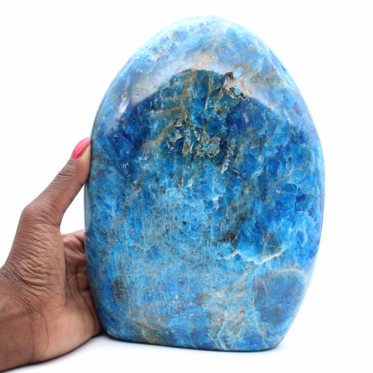 Apatite gigante lucidata, pietra ornamentale prestigiosa, Madagascar