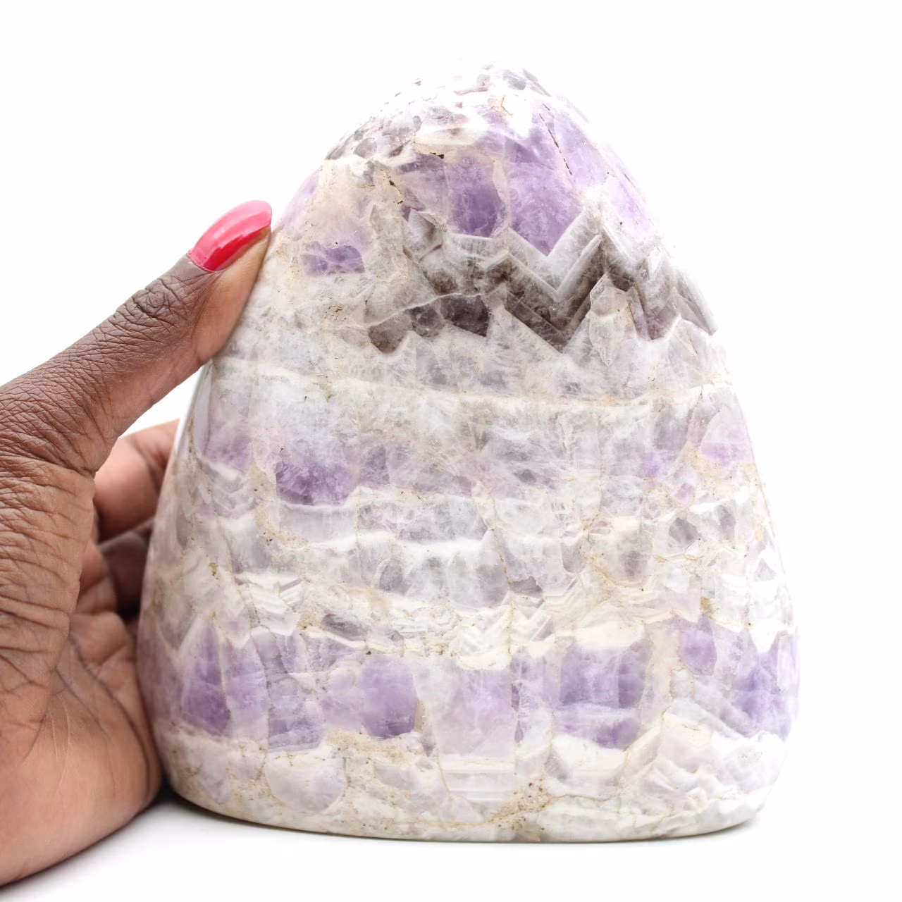 Ametista lucidata, di grandi dimensioni, Madagascar, pietra ornamentale da collezione