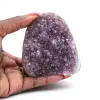 Ametista naturale dal Brasile: elegante piccola geode - 0