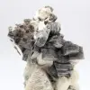 Mica cristallizzata su quarzo bianco dall'Afghanistan - 5