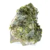 Cristalli di epidoto verde dal Marocco su roccia ospite - 4