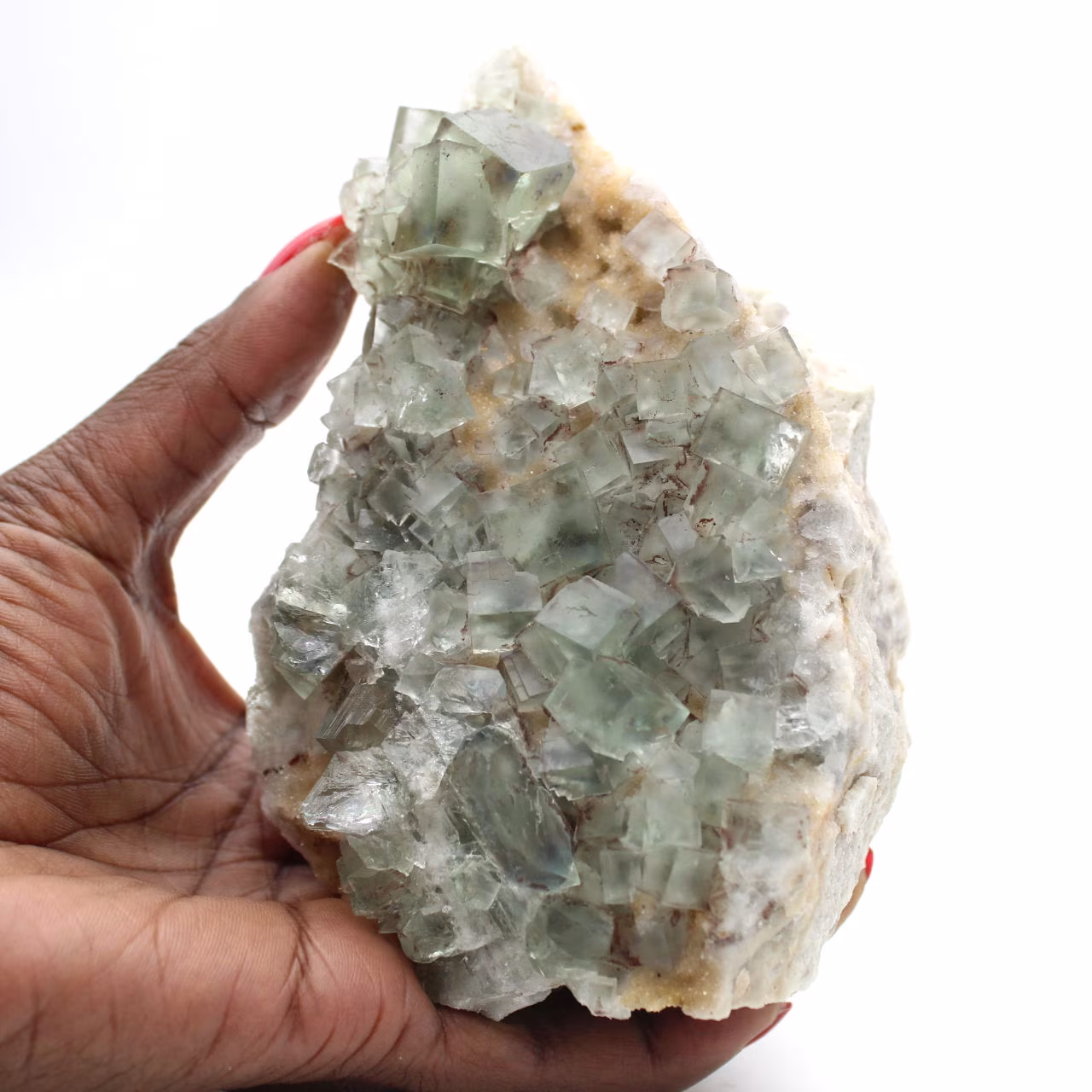 Fluorite verde Marocco: esemplare da collezione su ganga