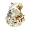 Fluorite grezza dal Marocco: grande cristallo verde su roccia ospite - 2