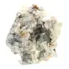 Fluorite grezza dal Marocco: grande cristallo verde su roccia ospite - 3