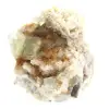 Fluorite grezza dal Marocco: grande cristallo verde su roccia ospite - 4