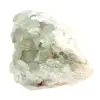 Pietra di fluorite verde grezza: campione cristallizzato su roccia - 4