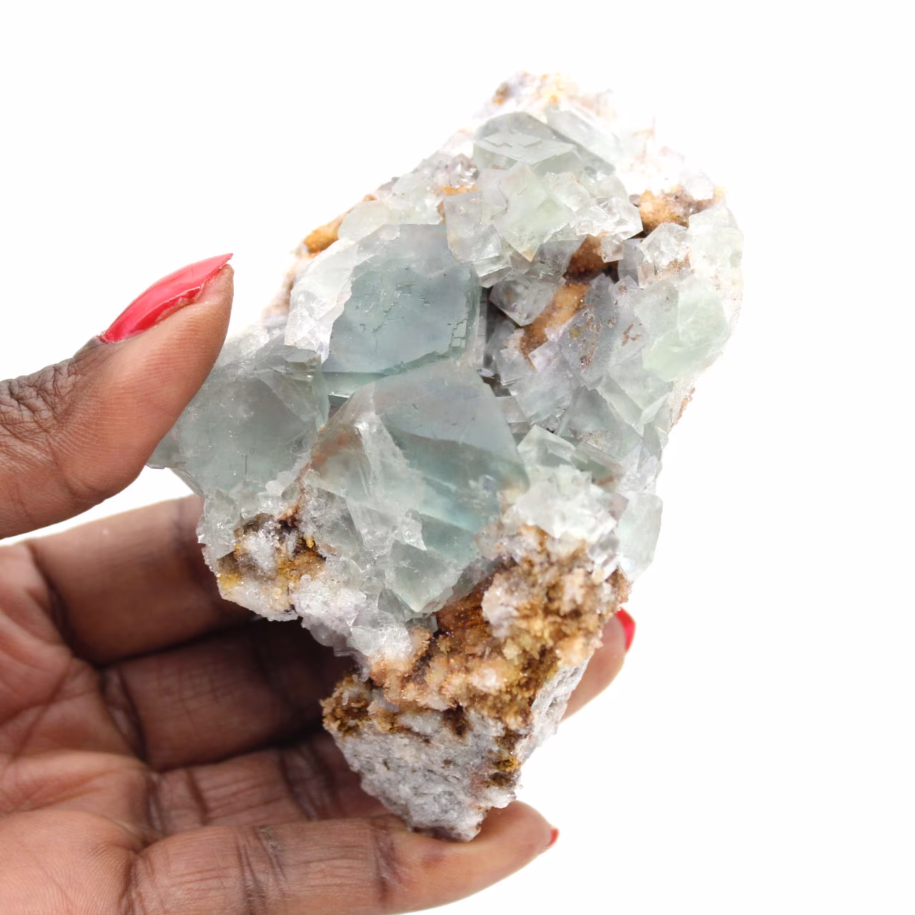 Fluorite verde su matrice: piccolo pezzo da collezione dal Marocco
