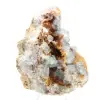Roccia di fluorite verde: grande cristallo sulla sua matrice - 1
