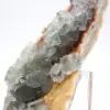 Roccia di fluorite verde: grande cristallo sulla sua matrice - 6