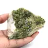 Cristalli di epidoto verde su matrice dal Marocco - 0